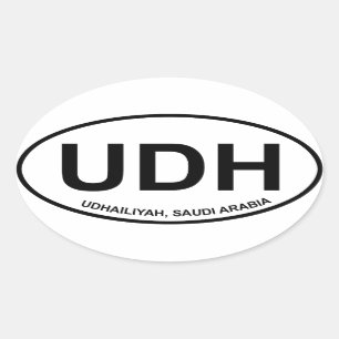 Autocollant d'ovale d'UDH