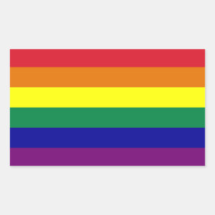 Autocollant Drapeau Arc-en-ciel