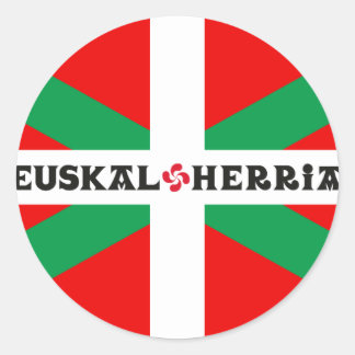 Autocollant Drapeau Basque "Ikkurina"