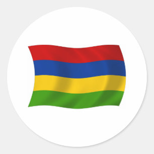 Autocollant Drapeau de Maurice