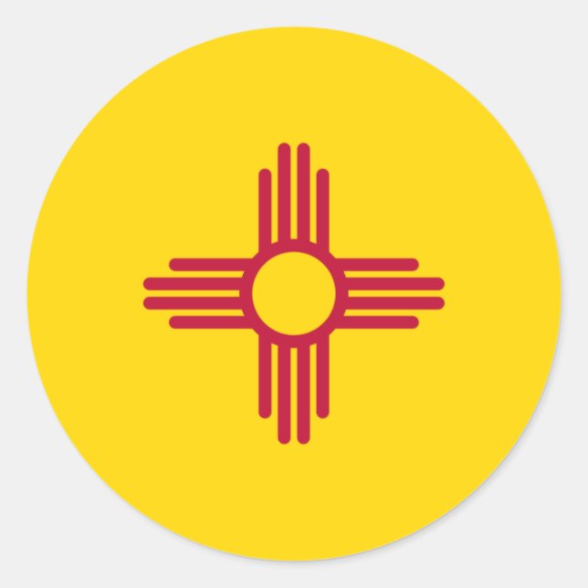 Autocollant drapeau du Nouveau-Mexique (Devant)