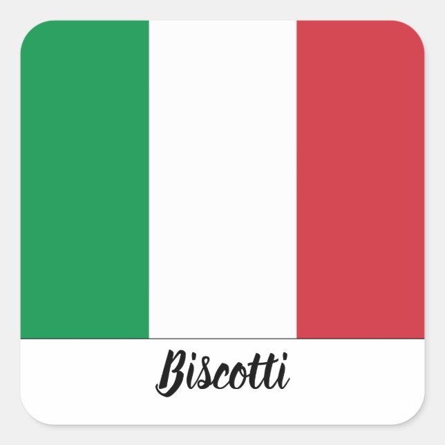 Autocollant drapeau italien (Devant)