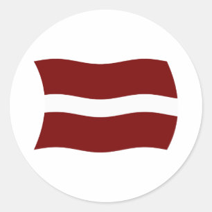 Autocollant Drapeau Lettonie