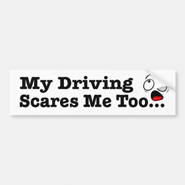autocollant drôle de voiture mes alertes motrices (Devant)