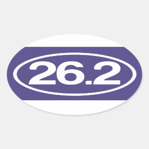 Autocollant du bleu 26,2 (plein autocollant de