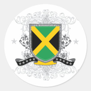 Autocollant du bouclier 2 de la Jamaïque
