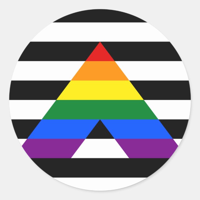 Autocollant du cercle Ally Pride (Devant)