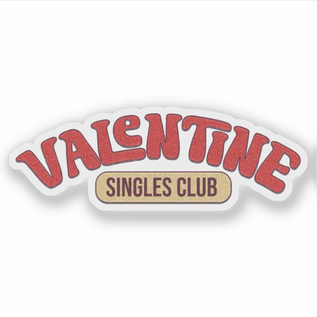 Autocollant du club de la Saint-Valentin - Autocol (Devant)