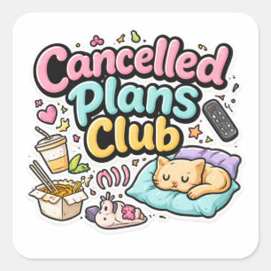 Autocollant du Club des Plans Annulés