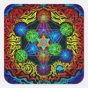 Autocollant du cube de Metatron