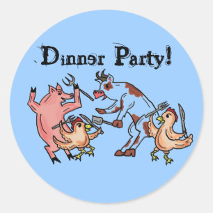 Autocollant du Dinner Party