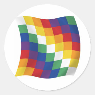 Autocollant du drapeau aymara