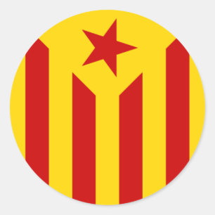 Autocollant du drapeau catalan