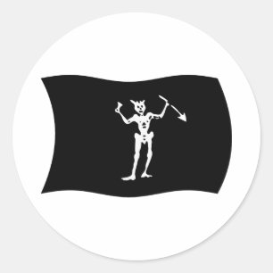 Autocollant du drapeau de Barbe noire
