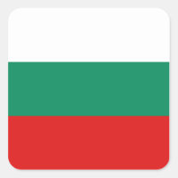 Autocollant du drapeau de Bulgarie