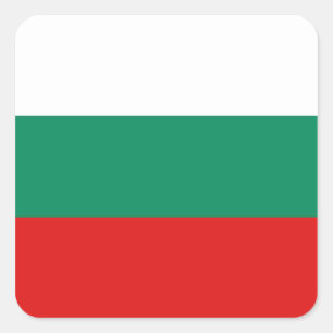 Autocollant du drapeau de Bulgarie