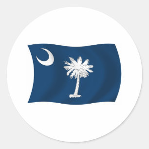 Autocollant du drapeau de Caroline du Sud
