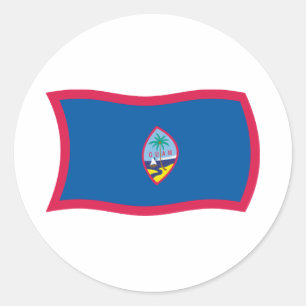 Autocollant du drapeau de Guam
