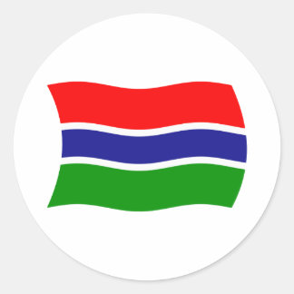 Autocollant du drapeau de la Gambie