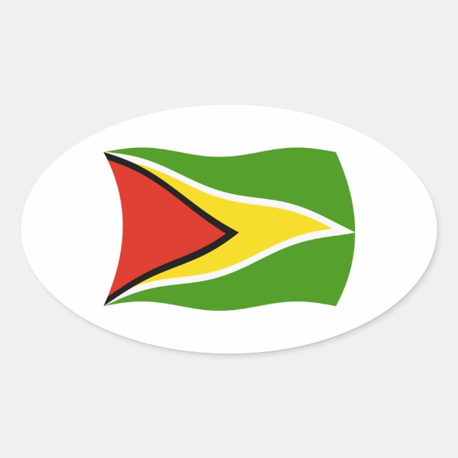Autocollant du drapeau de la Guyane (Devant)