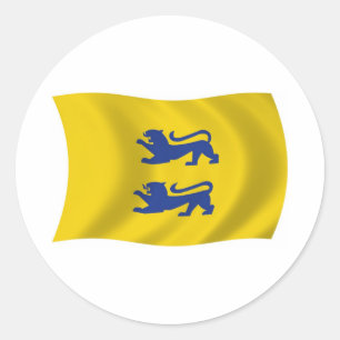 Autocollant du drapeau de la minorité danoise du S