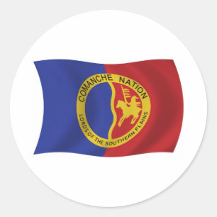 Autocollant du drapeau de la nation Comanche