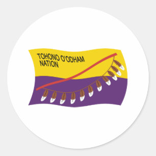 Autocollant du drapeau de la nation Tohono O'odham