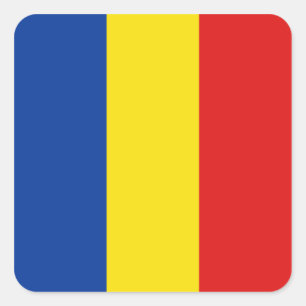 Autocollant du drapeau de la Roumanie