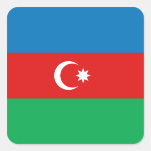 Autocollant du drapeau de l'Azerbaïdjan