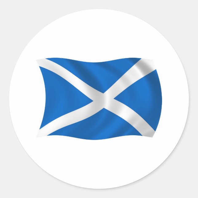 Autocollant du drapeau de l'Écosse (Devant)