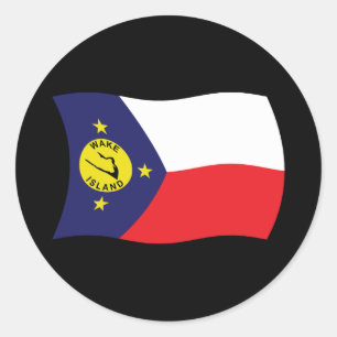 Autocollant du drapeau de l'île de Wake
