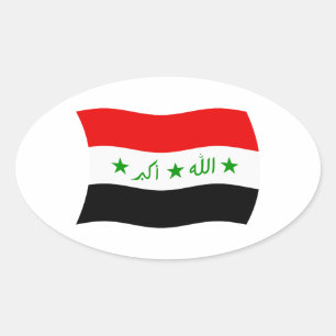 Autocollant du drapeau de l'Irak