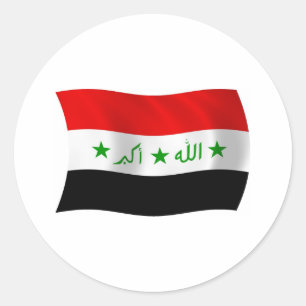Autocollant du drapeau de l'Irak