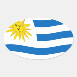 Autocollant du drapeau de l'Uruguay