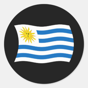 Autocollant du drapeau de l'Uruguay