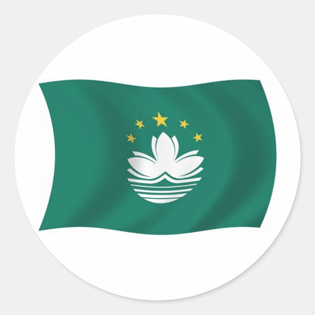 Autocollant du drapeau de Macao (Devant)