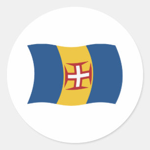 Autocollant du drapeau de Madère
