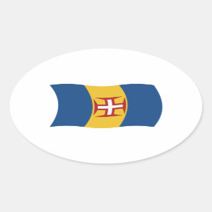 Autocollant du drapeau de Madère