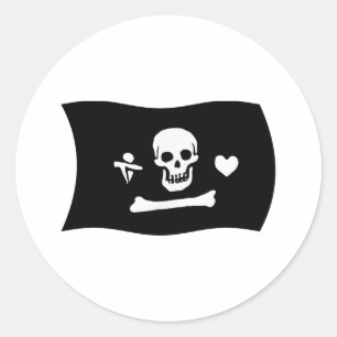 Autocollant du drapeau de Stede Bonnet