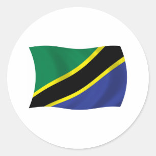 Autocollant du drapeau de Tanzanie
