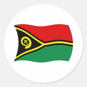 Autocollant du drapeau de Vanuatu