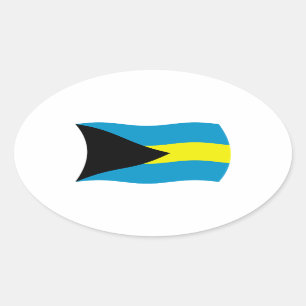 Autocollant du drapeau des Bahamas