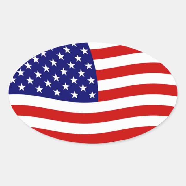 Autocollant du drapeau des États-Unis d'Amérique (Devant)