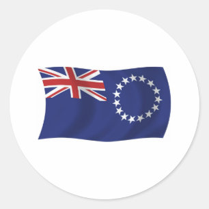 Autocollant du drapeau des îles Cook