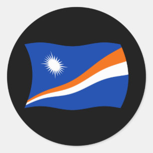 Autocollant du drapeau des Îles Marshall