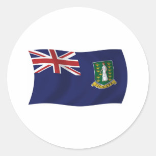 Autocollant du drapeau des îles Vierges britanniqu