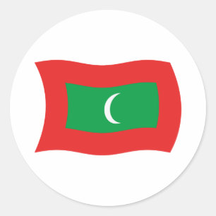 Autocollant du drapeau des Maldives