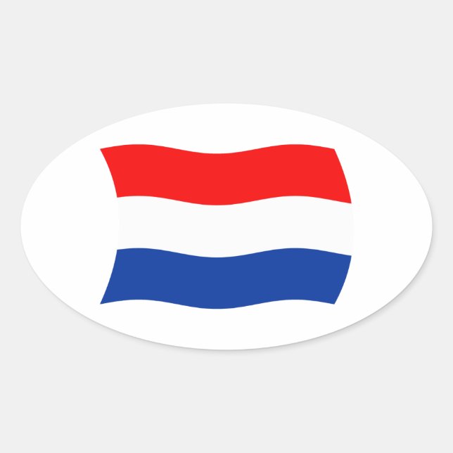 Autocollant du drapeau des Pays-Bas (Devant)
