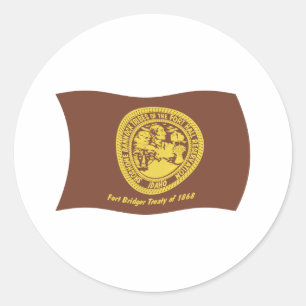 Autocollant du drapeau des tribus Shoshone Bannock