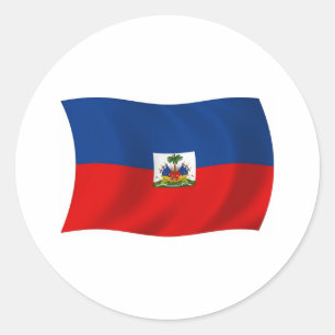 Autocollant du drapeau d'Haïti